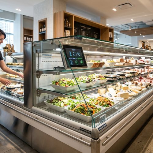Optimiser l’emplacement d&rsquo;une vitrine réfrigérée dans un commerce : impacts sur la conservation des produits et la consommation électrique